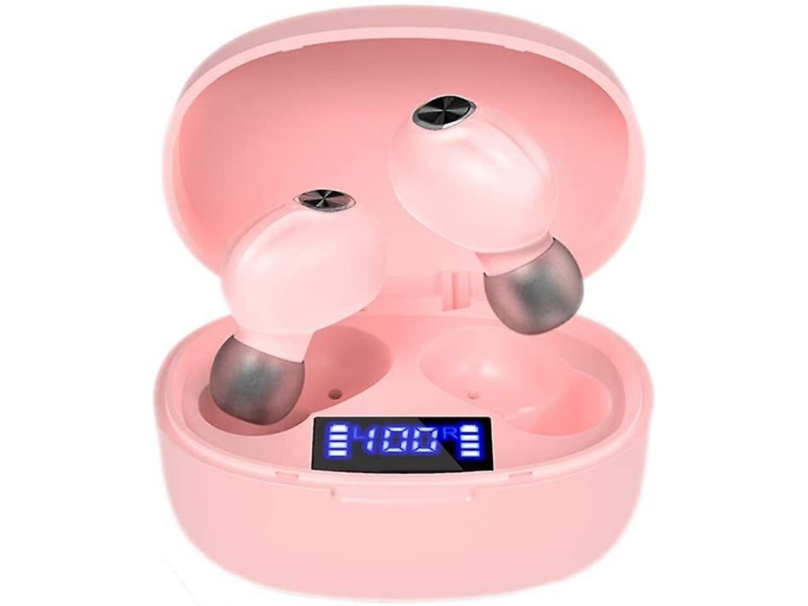 YEMAESRE Auriculares Bluetooth Sin Carga Impermeables Rosa