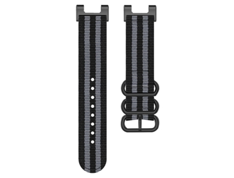 Correa de nailon liberación rápida con hebilla 22mm para Huami Amazfit T-Rex/T-Rex Pro/Ares - negro/gris