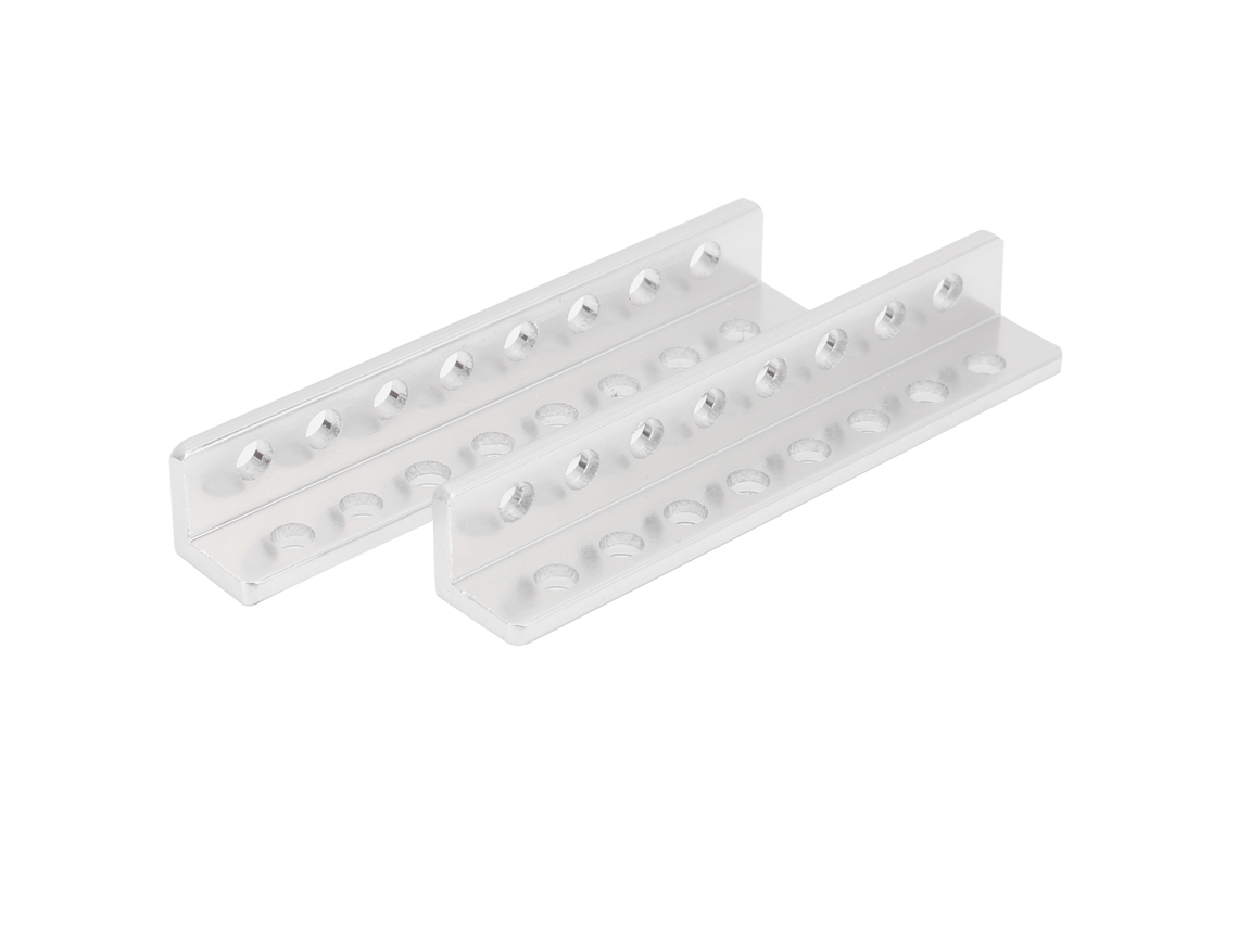 Accesorio Para Robot: Viga En L De Aluminio Con 8 Orificios, 12x12x72 Mm, 2 Unidades, 310300080072