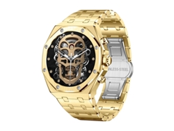 Smartwatch Empresarial Con Llamadas Bluetooth Pantalla Grande Oxígeno En Sangre Sueño Y Monitoreo De Salud Oro Yizhood