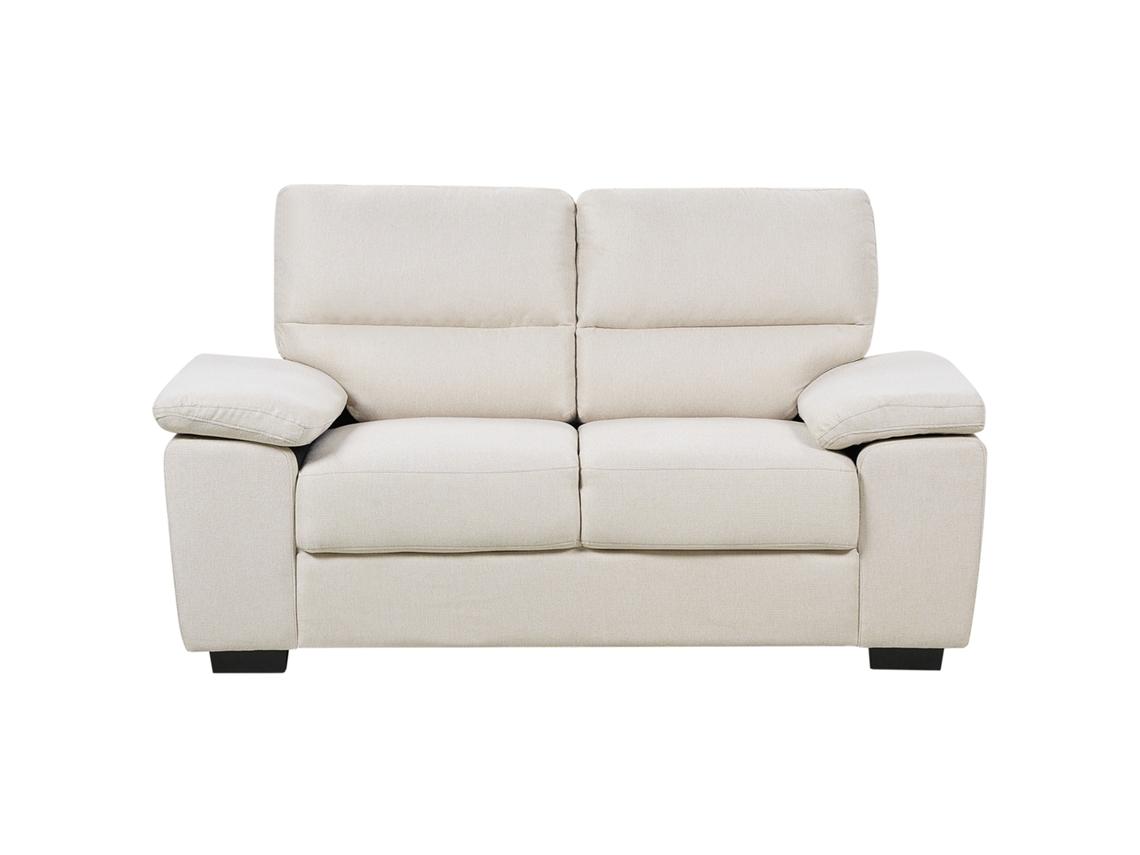 Sofá de 2 plazas BELIANI Vogar de Poliéster Beige 156x74x90