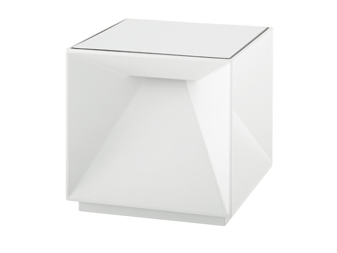 Lámpara de mesa LED Lumisky con forma de cubo de 10 cm