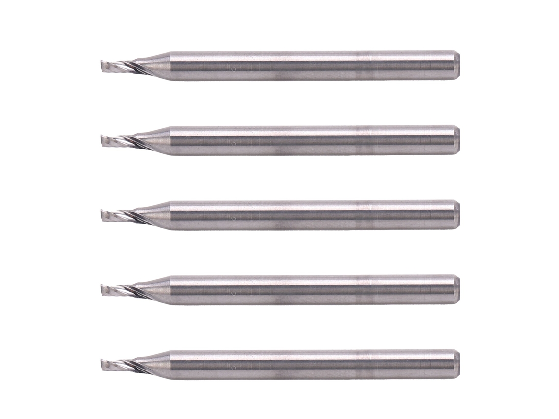 Fresa de corte de 3,175 x 1,5 x 3 mm (5 unidades)