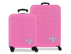 Juego de maletas Reebok Chicago rosa (46x65x25cm 91l)