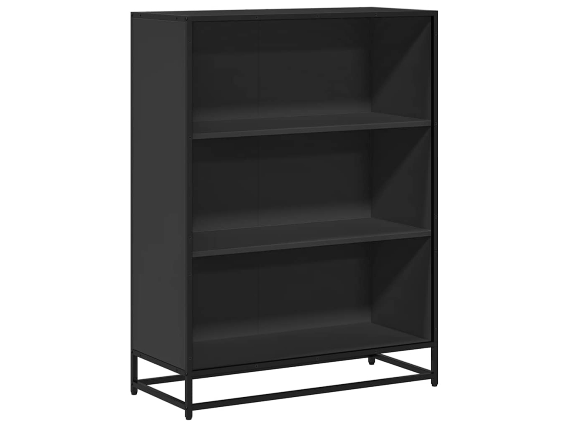 Maison Exclusive - Estantería Madera Ingeniería Negra 80,5x35x107,5 Cm