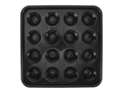 Yncm-bandeja De Plástico Para Guardar Bolas De Billar, Bandeja De Transporte Para 16 Bolas De Billar, Mesa De Billar De Snooker, Color Negro.
