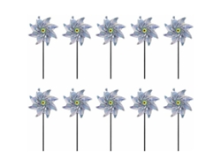 Molino De Viento Reflectante Para Repeler Pájaros, 10 Piezas, Jardín Exterior, Protege El Jardín/orquar