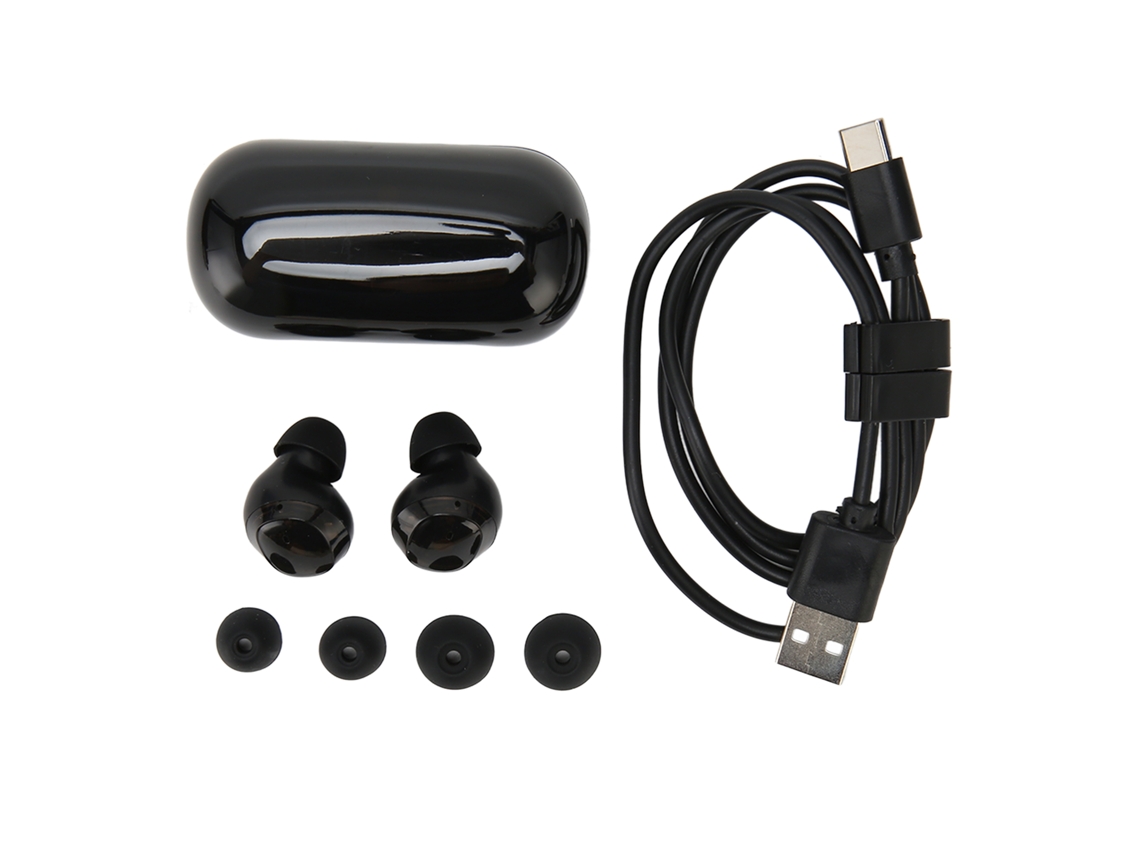Fones De Ouvido Bluetooth 5.2 Sem Fio Hifi Ipx5 Resistente À Água Tela Led Para Esportes Preto