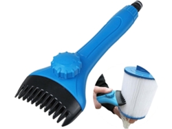 Herramientas para limpieza de piscinas: cepillo removible para limpieza de filtros, color azul, 1 unidad