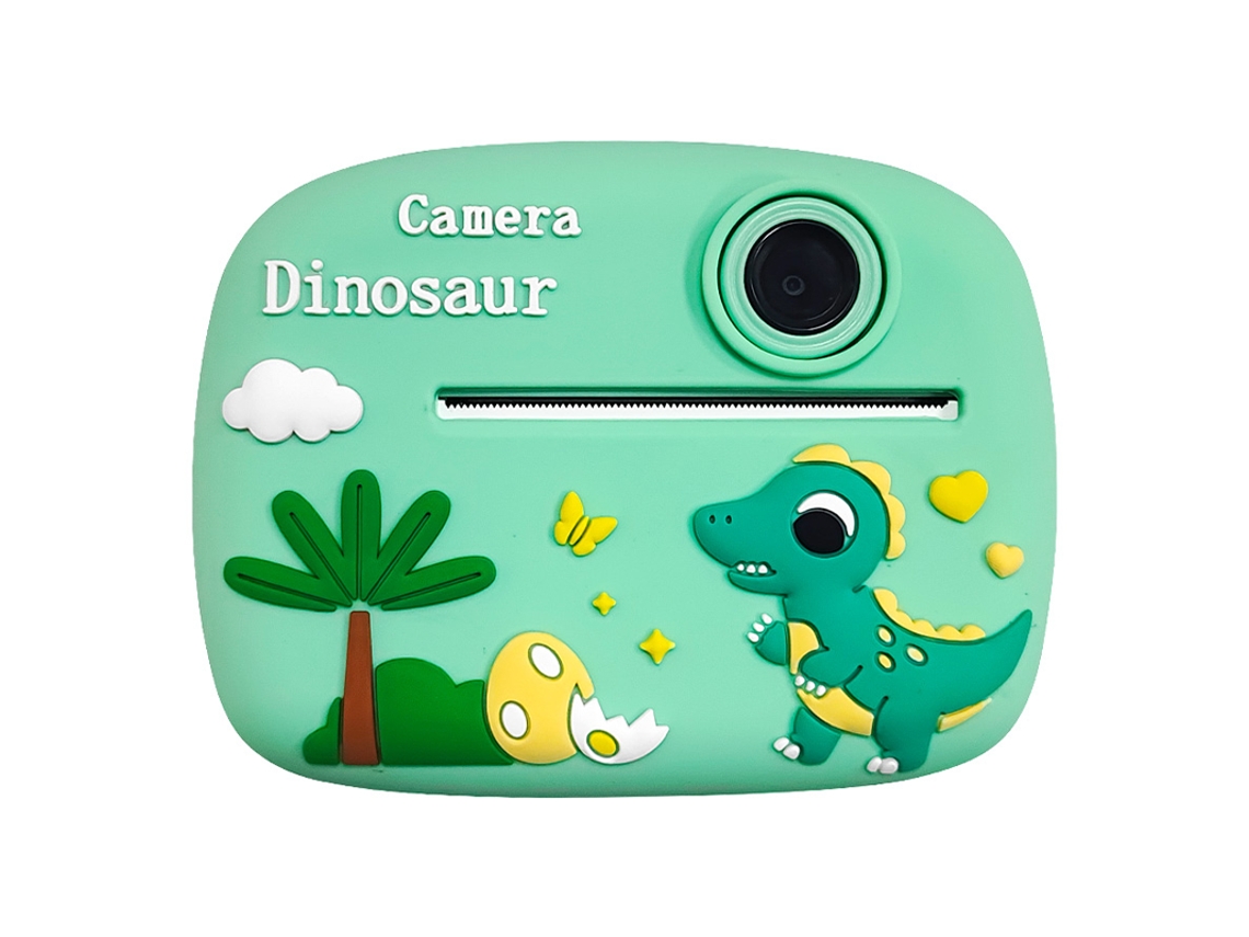 Cámara infantil D1 con impresión instantánea, 2400 W, lente dual HD, pantalla de 2,4 pulgadas, video de 1080p con pegatinas y tarjeta TF de 32 GB (Ikikso)