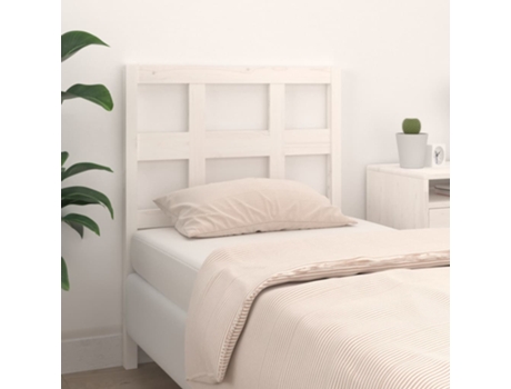 MAISON EXCLUSIVE - Cabecero de cama madera maciza de pino blanco 95,5x4x100 cm
