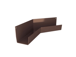 Esquinero de aluminio Renoplast® Rk65, ángulo interno de 135°, color marrón, para canaletas de lluvia y drenaje de techos