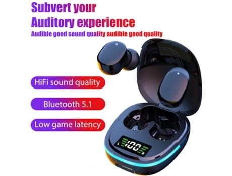 Auriculares Bluetooth True Wireless G9S 5.1 Gaming Noise Cancelling para Xiaomi Iphone con estuche de carga negro