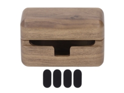 Estuche De Madera De Nogal Para Auriculares Wf 1000xm5: Protección Contra Caídas E Impactos.