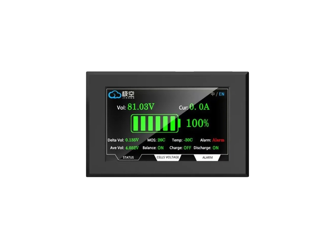 Pantalla LCD, compatible con varios tipos de baterías, admite sistema inteligente de gestión de baterías, LCD OEM de 4,3 pulgadas.