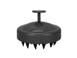 Cepillo De Masaje Para Cabello Y Cuero Cabelludo Con Cerdas De Silicona Suave, Cepillo Para Champú De Ducha, Negro