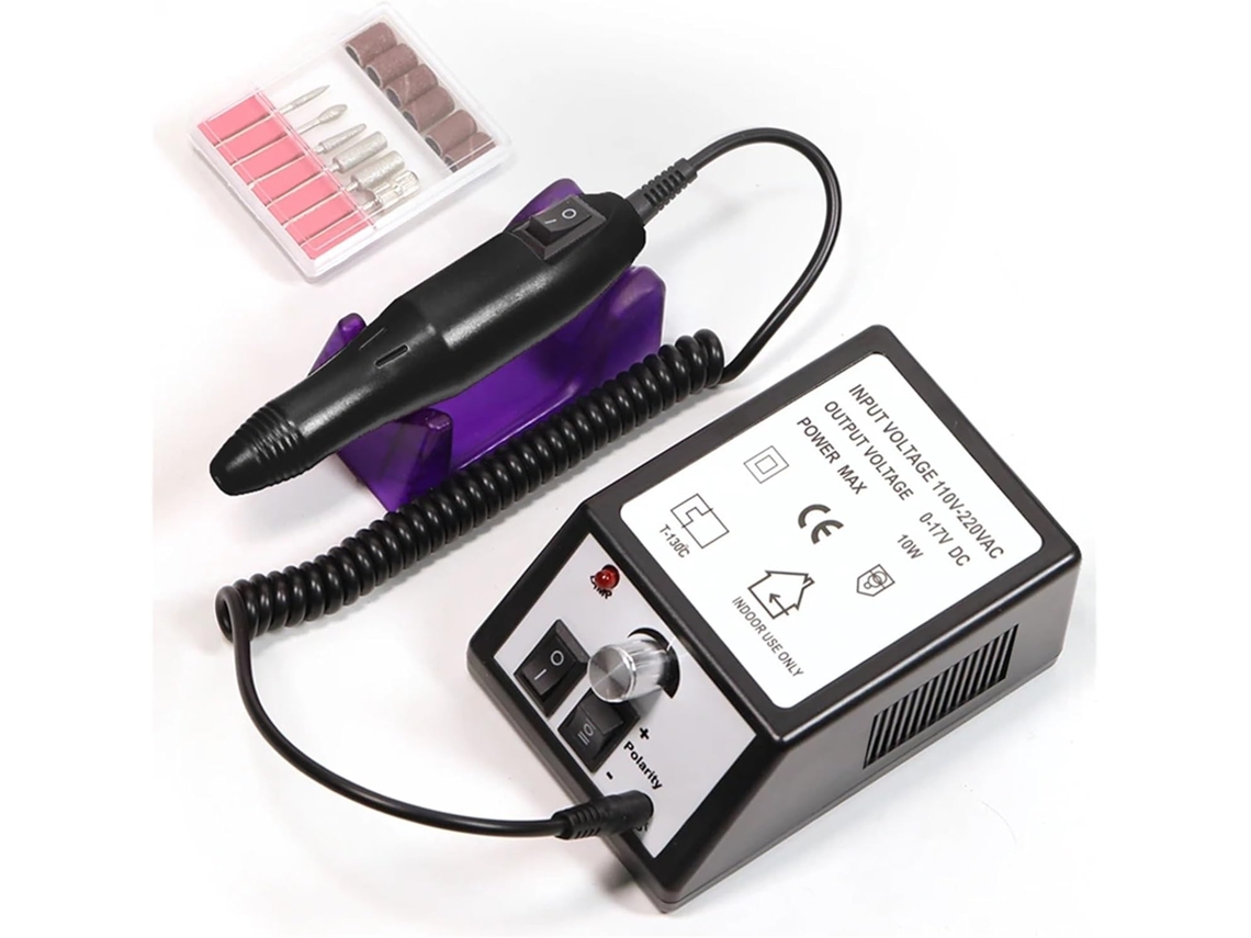 Taladro Eléctrico Profesional Para Uñas, Juego De Limas Para Uñas, Brocas, Quitaesmalte.