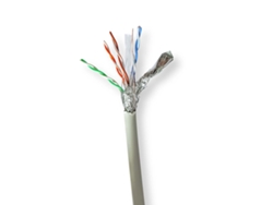 NEDIS Cable Cat6 Bobina Varado S/Ftp Cobre Puro 305 0 M Interior Redondo Lszh Gris