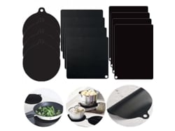 Rebe-protector De Placa De Inducción Silicona Antideslizante 4 Piezas Resistente Al Calor Ronda