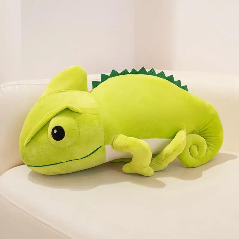 (verde, 35-40 Cm) Lindo Peluche De Camaleón, Almohada Para El Hogar, Regalo Para Niños