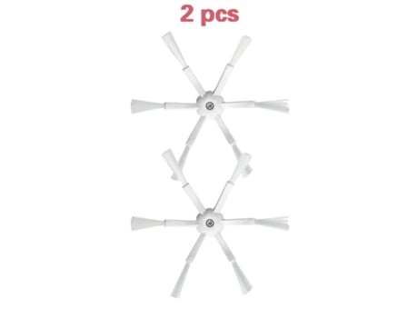 2 piezas de Cepillo Lateral de 6 brazos para Xiaomi Roborock S50 S51 S55 piezas de Robot aspirador estilo de repuesto accesorio de cepillos de 6 br...