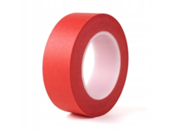 Cinta de carrocero roja para pintar, 15 mm x 50 m – Calidad profesional | Adhesivo acrílico | Fácil de retirar