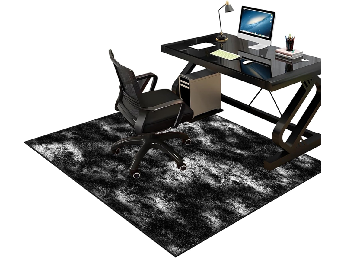 Alfombrilla antideslizante para silla, protector de suelo, 80 x 120 cm, madera, giratoria, oficina, videojuegos.