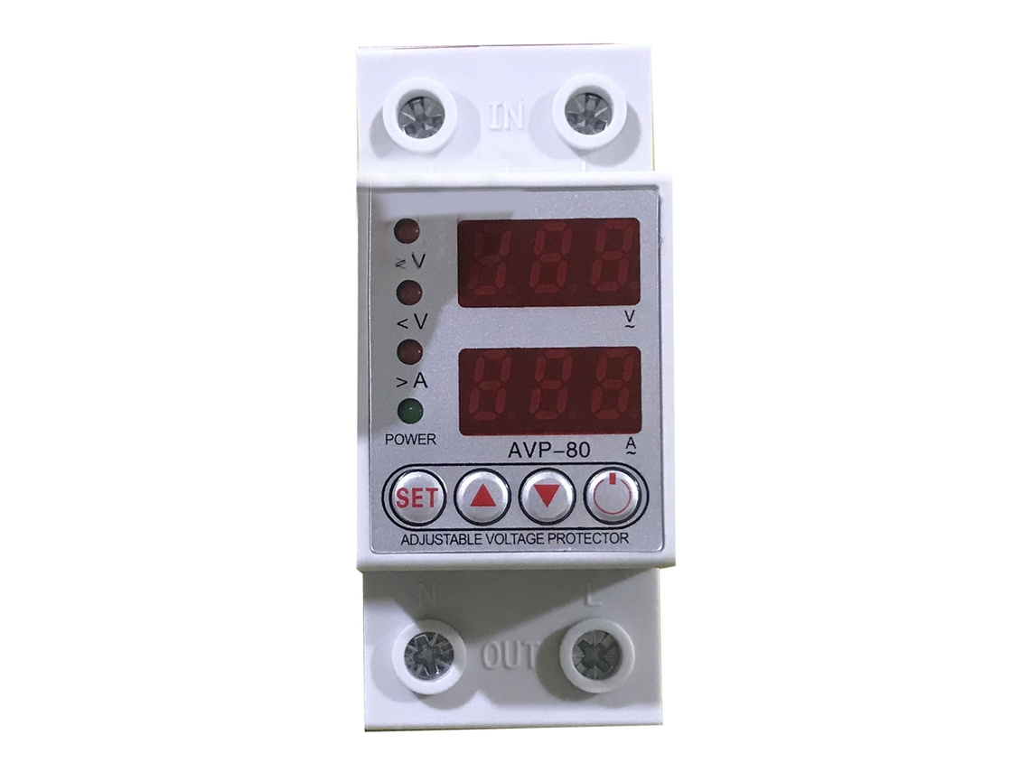 Protector De Voltaje Automático, Reinicio, Pantalla Digital Led, Sobretensión, Subtensión, Zy 80a 2p