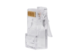 100 Pcs Conector Rj45 8p8c Modular Plug Para Cabo De Rede Cat5 Cat5e Placas De Cabeça De Cabo