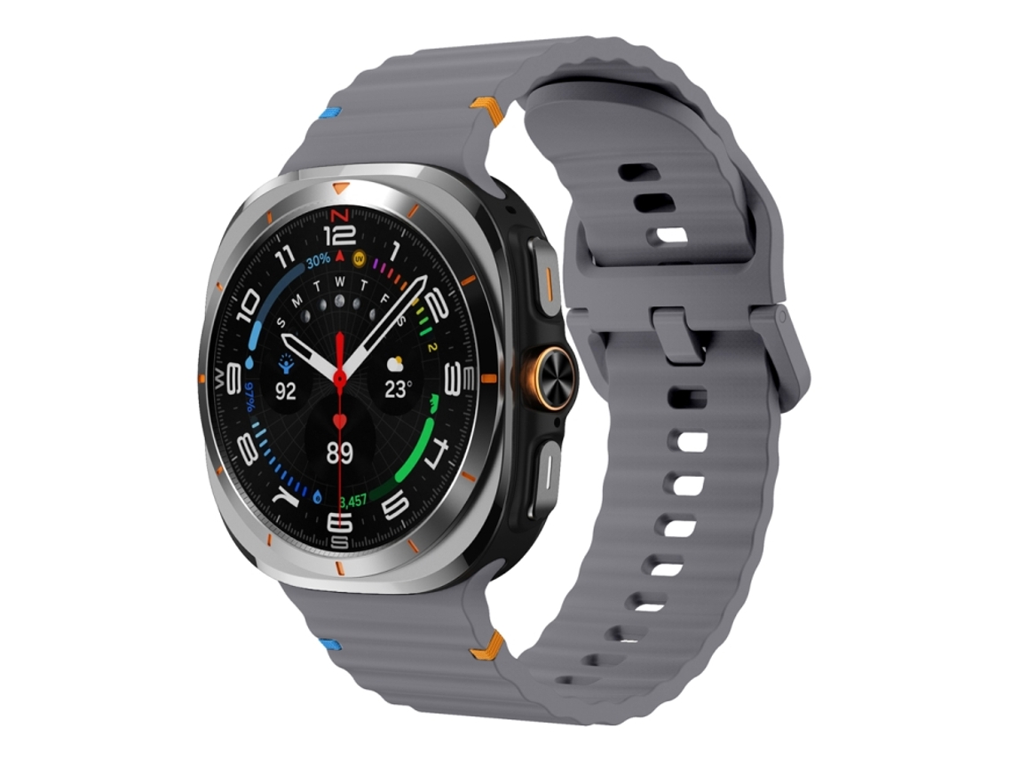 Correa de silicona con textura ondulada cosida para Samsung Galaxy Watch Ultra (47 mm)