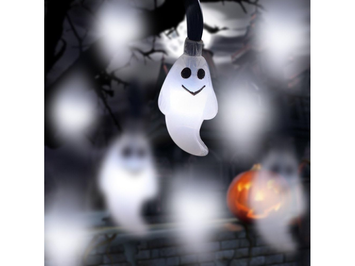 Guirnalda de Luces para Halloween, 1,2 M, 10 Luces LED, decoración navideña y para Fiestas, Pilas AA NEVEANCE