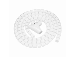 Organizador De Cables Flexible En Espiral, Protector De Cables, Almacenamiento, Blanco, 1,5 M X 16 Mm