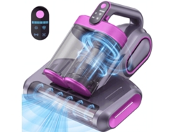 Aspiradora Inalámbrica Para Eliminar Ácaros Del Polvo, Succión De 18 Kpa, Con Lámpara Uv Y Pantalla Led (morado) Czhhmart
