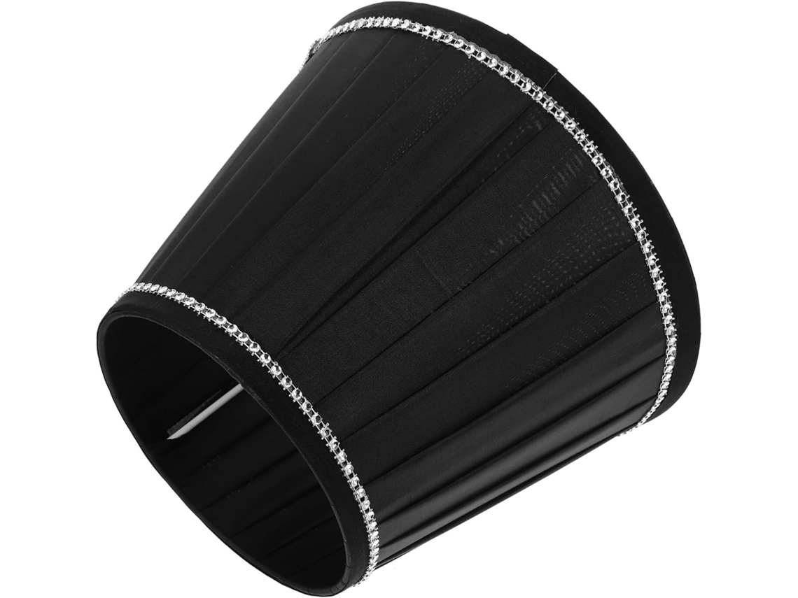 Lámpara de mesa decorativa plisada, compatible con casquillo E27, fácil de instalar, 1 pieza, para dormitorio y