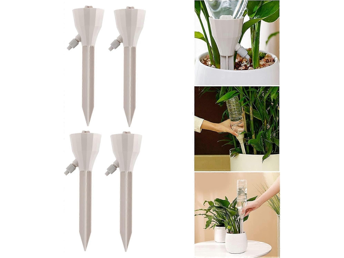 Dispositivo De Riego Automático Con Regulación De Flujo Para Plantas Y Jardín, Utilizable Con Botellas Comunes