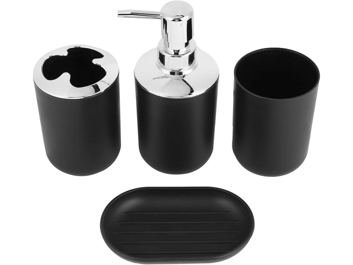 Cryfokt Juego De Accesorios De Baño, Elegante Y Práctico, 4 Piezas Para Organizar La Decoración Del Baño, Hotel Resort,