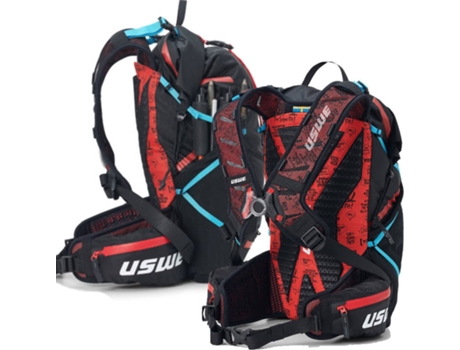 Bolsa de Deporte USWE hajker 24 summer Negro, Rojo (TU)