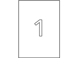 Etiquetas & con Adhesivo 15 Hojas APLI (Blanco - A5 210 X 148 mm)