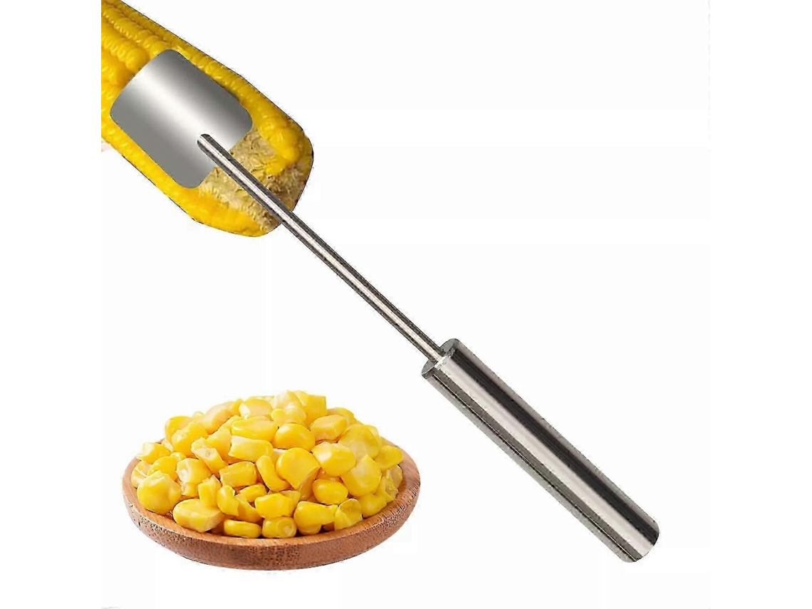 Desgranadora de maíz con mango largo de acero inoxidable para uso doméstico (2025)