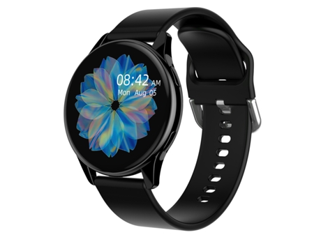 Smartwatch con monitorización de frecuencia cardíaca y llamada Bluetooth negra JL-EIGHT