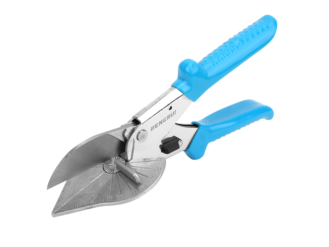 Tijeras De Ángulo Ajustable De 45/60/90 Grados, Acero De Alto Carbono, Herramienta Manual Azul