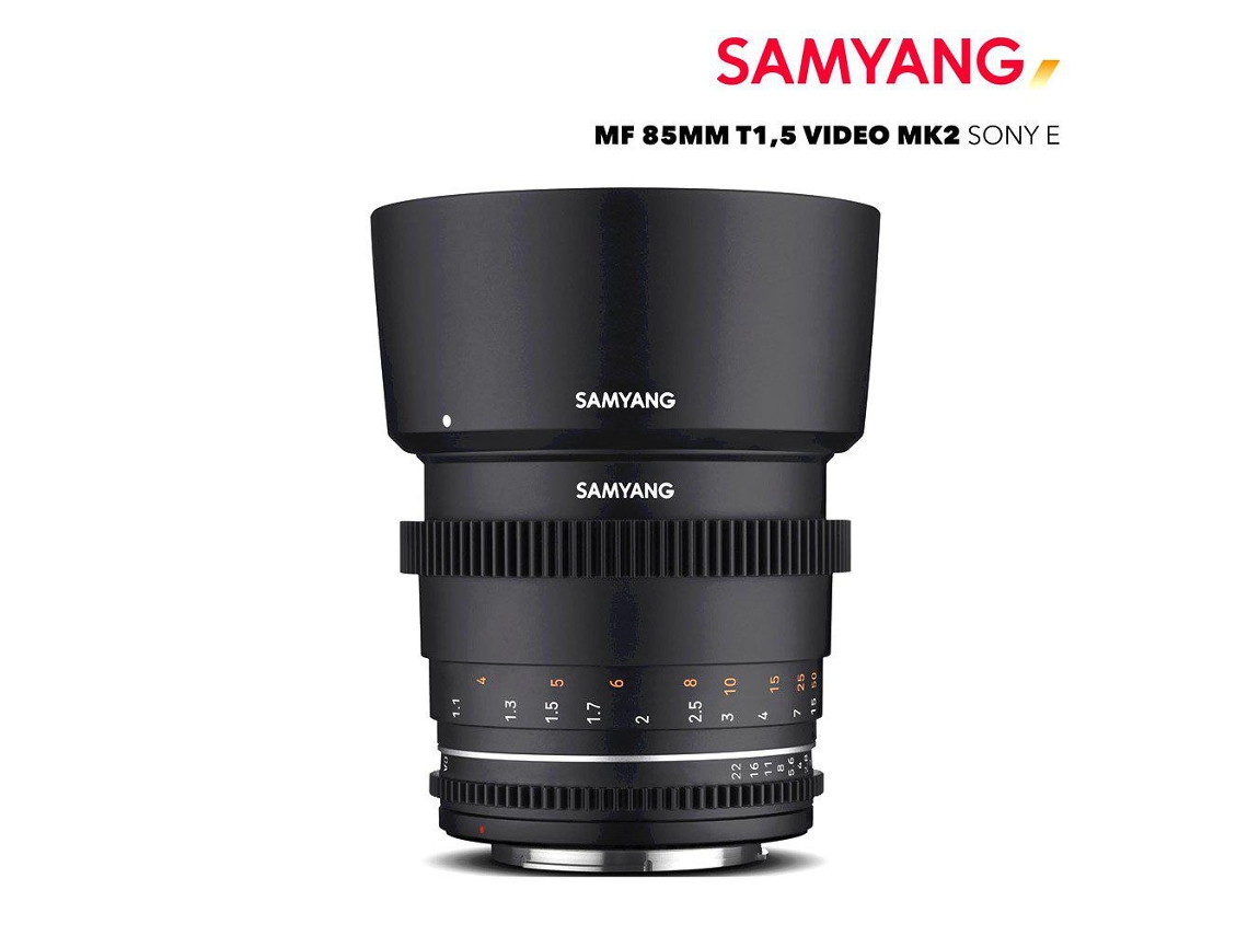 Objetivo SAMYANG Mf 85 Mm T1.5 Vdslr Mk2 Sony E