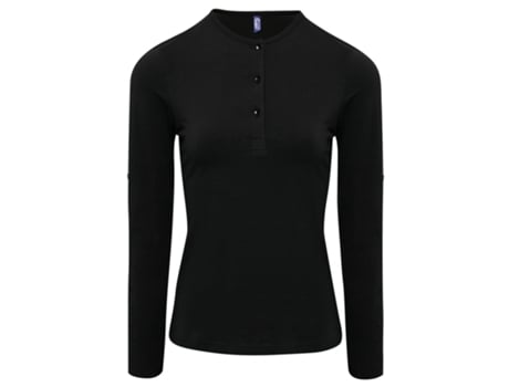 Camiseta de Mujer PREMIER Long John Negro (M)