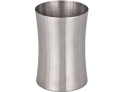 Soporte Para Cepillo De Dientes Y Pasta De Dientes Linjou De Acero Inoxidable Satinado, 6,7 X 9,9 X 6,7 Cm.