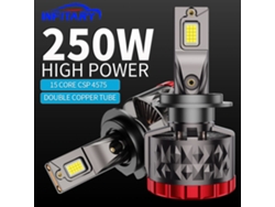Faros LED para coche H1-infitary 6000k 7700lm con doble tubo de cobre, 240w, alto brillo, impermeables, disipación de calor, bombilla automotriz