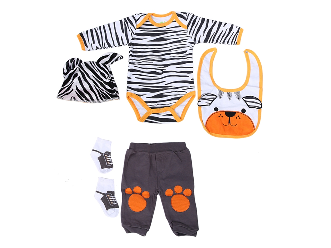 Conjunto De Ropa Para Muñeca Bebé Con Rayas De Osito De Peluche De Dibujos Animados, 20-22 Pulgadas.