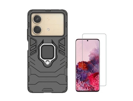 Funda Cleargorilasglass Proteção Militar para Xiaomi Xiaomi Poco X6 Neo GIFT4ME Vidrio Templado Negro