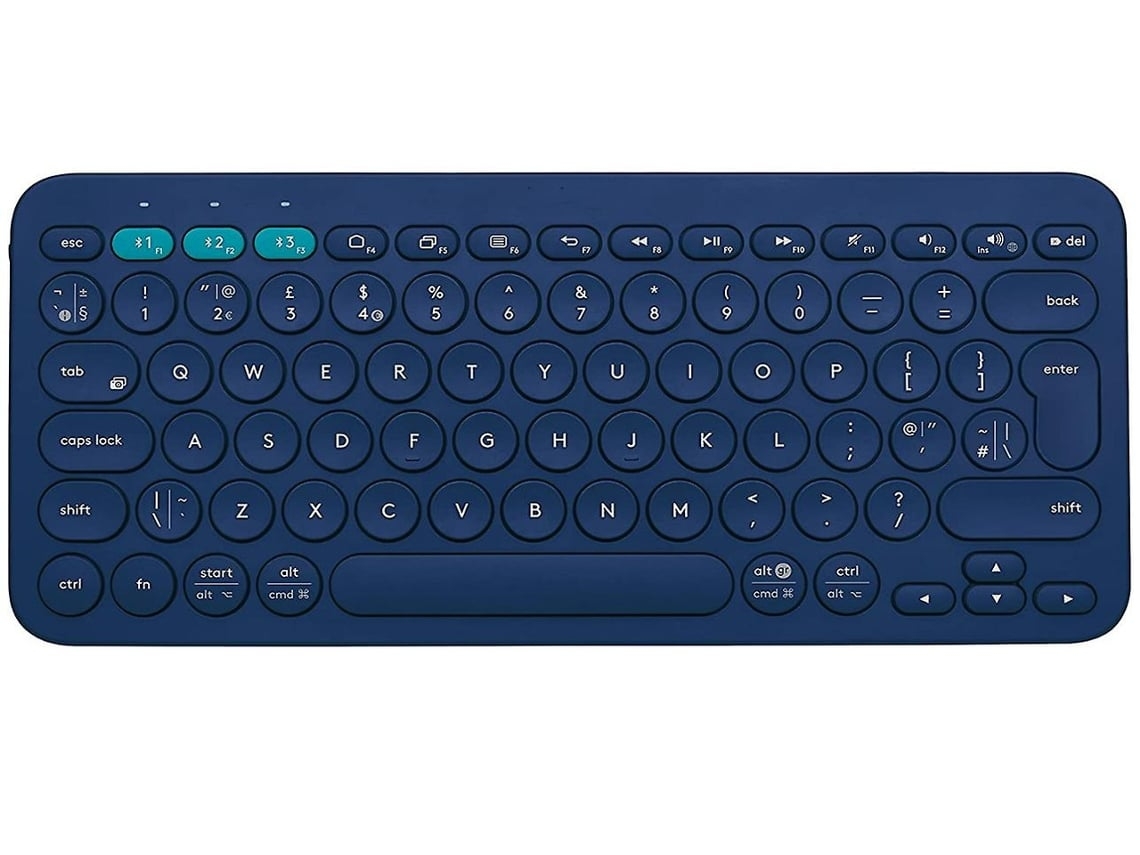 Teclado multidispositivo inalámbrico K380 para Windows, Apple iOS, Apple TV, Android o Chrome, Bluetooth, diseño compacto y económico.