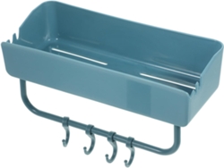 Estante Pared Plástico Gancho Almacenamiento Drenaje Cocina Fácil Instalación Taladros Baño