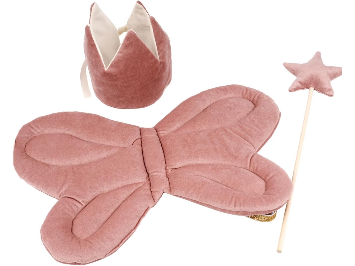 Conjunto De Accesorios De 3 Piezas Para Niñas Con Corona Y Varita Mágica De Estrella Para Sesiones De Fotos.